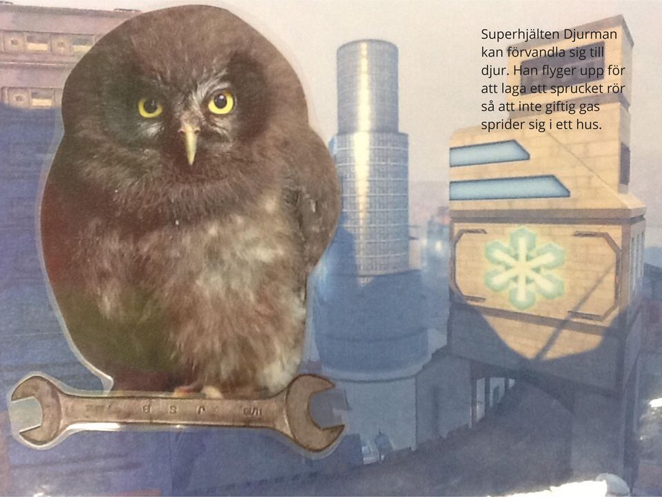 Han flyger upp för att laga ett