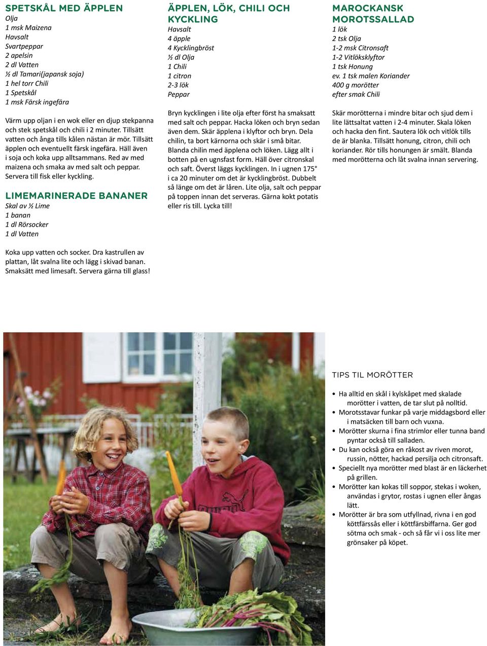 Red av med maizena och smaka av med salt och peppar. Servera till fisk eller kyckling. LIMEMARINERADE BANANER Skal av ½ Lime 1 banan 1 dl Rörsocker 1 dl Vatten Koka upp vatten och socker.