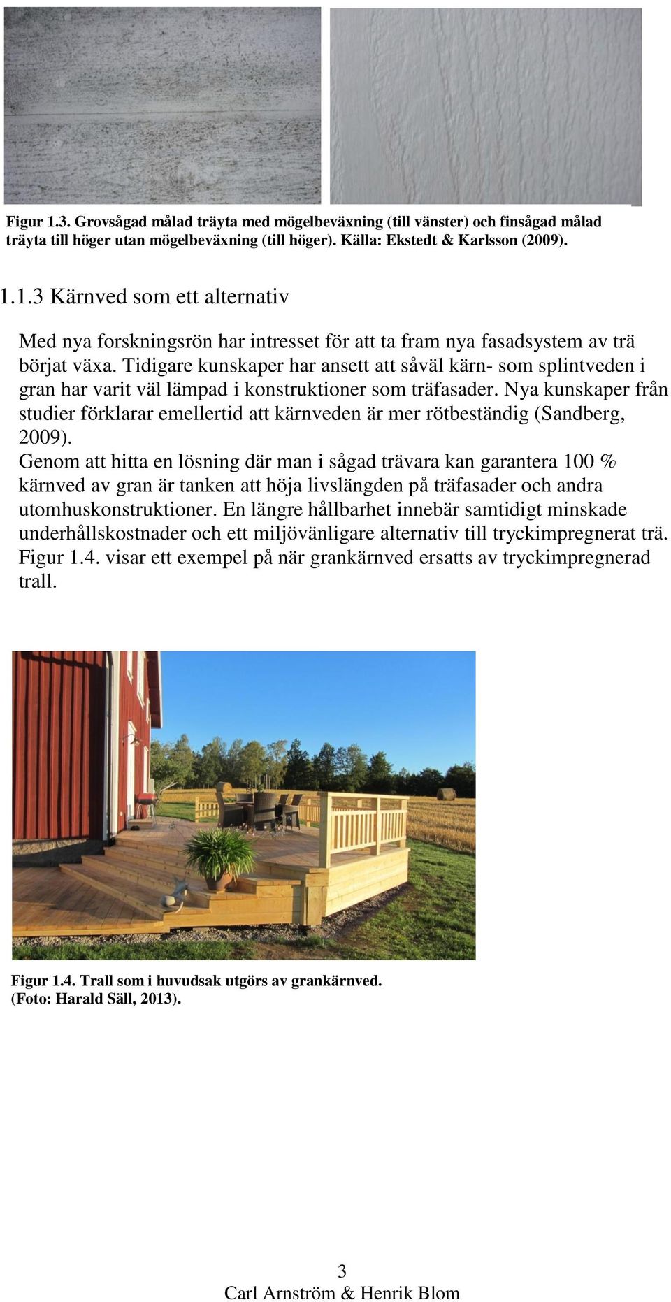 Nya kunskaper från studier förklarar emellertid att kärnveden är mer rötbeständig (Sandberg, 2009).