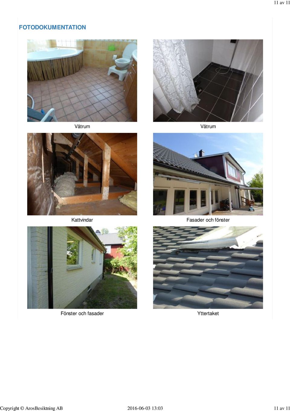 FOTODOKUMENTATION Våtrum Våtrum