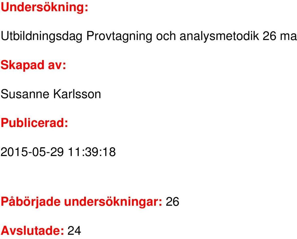 Susanne Karlsson Publicerad: 2015-05-29
