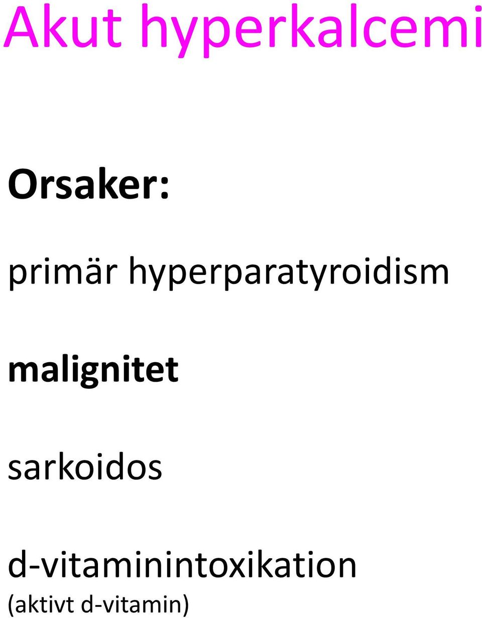 malignitet sarkoidos