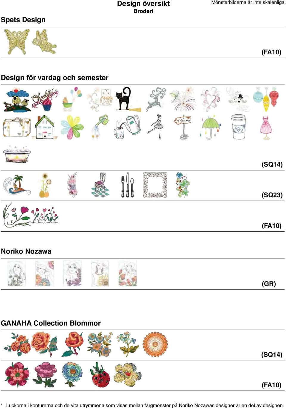 Collection Blommor * Luckorna i konturerna och de vita