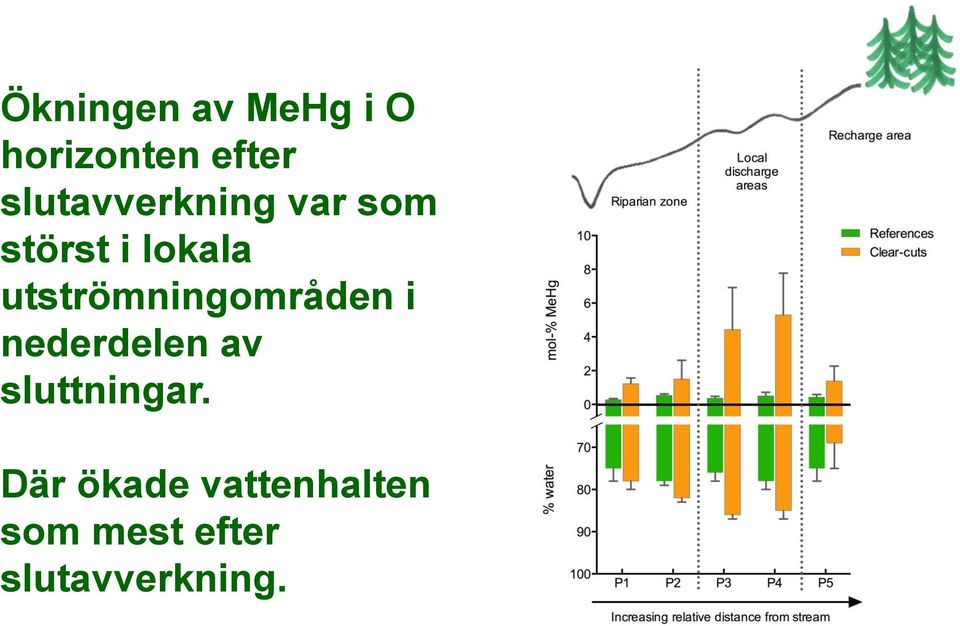 utströmningområden i nederdelen av