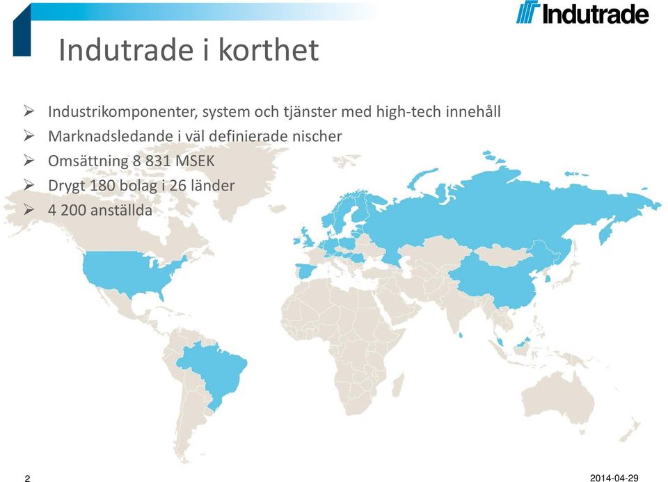 Marknadsledande i väl definierade nischer