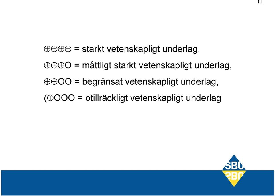 underlag, = begränsat vetenskapligt