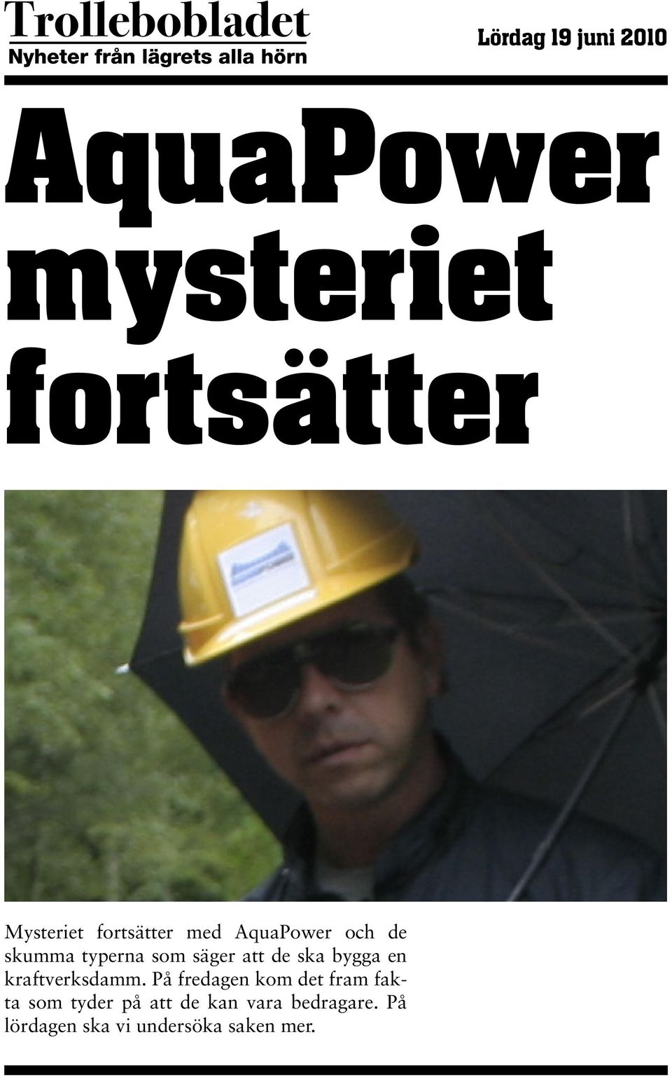 en kraftverksdamm.