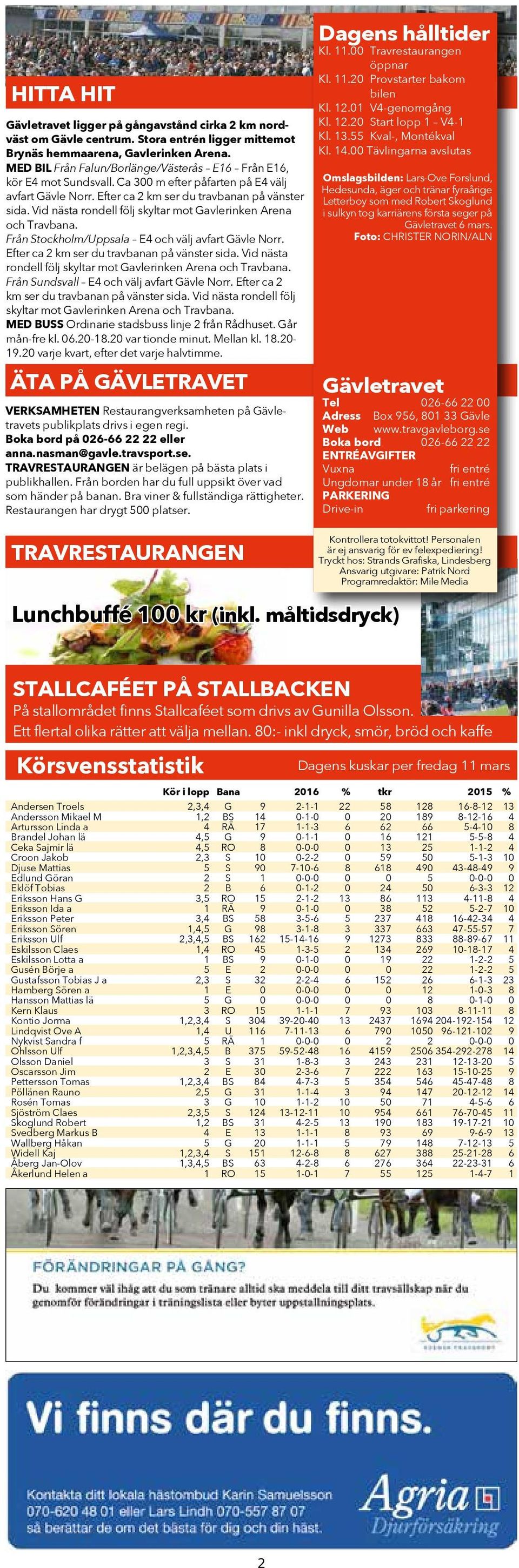 Vid nästa rondell följ skyltar mot Gavlerinken Arena och Travbana. Från Stockholm/Uppsala E4 och välj avfart Gävle Norr. Efter ca km ser du travbanan på vänster sida.