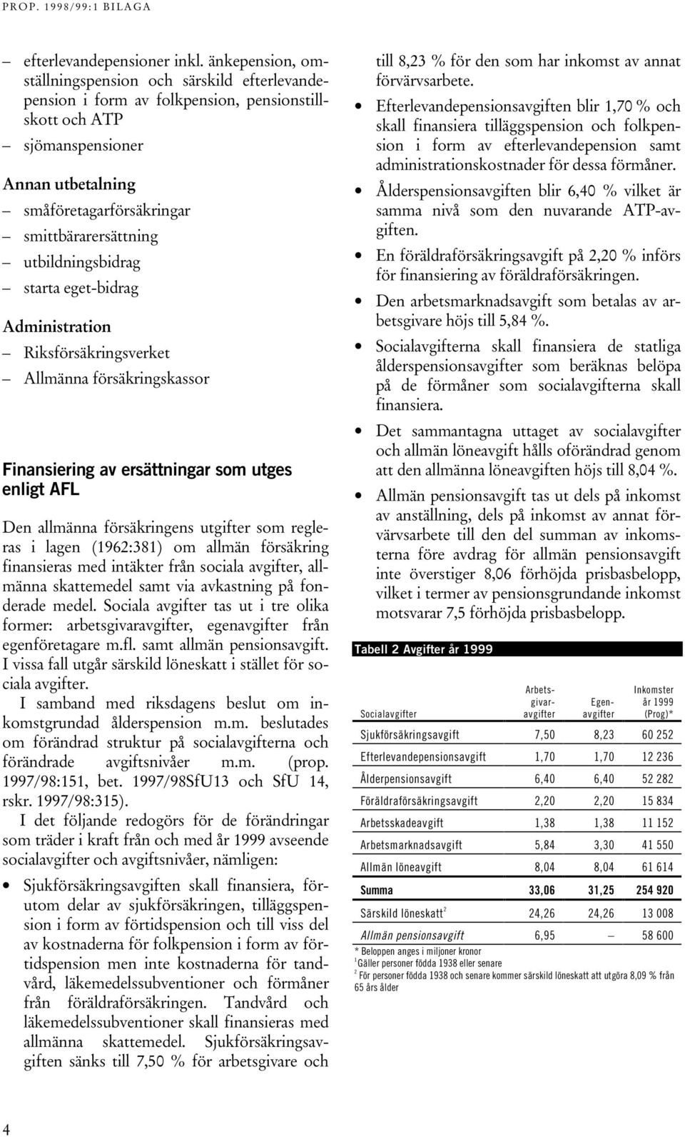 utbildningsbidrag starta eget-bidrag Administration Riksförsäkringsverket Allmänna försäkringskassor Finansiering av ersättningar som utges enligt AFL Den allmänna försäkringens utgifter som regleras