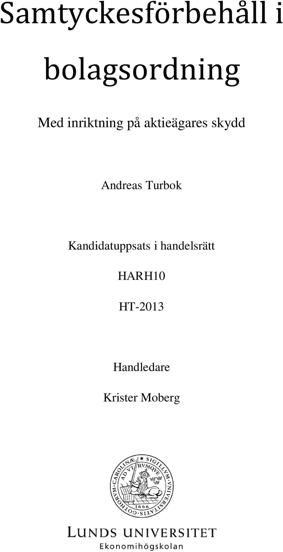 Andreas Turbok Kandidatuppsats i