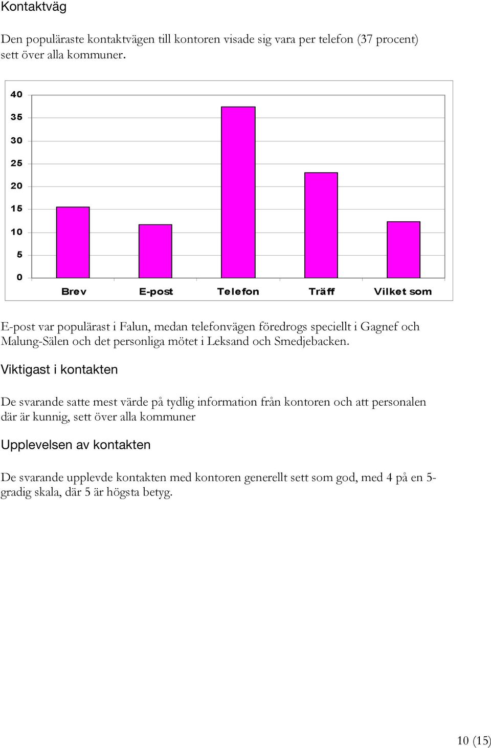 det personliga mötet i Leksand och Smedjebacken.