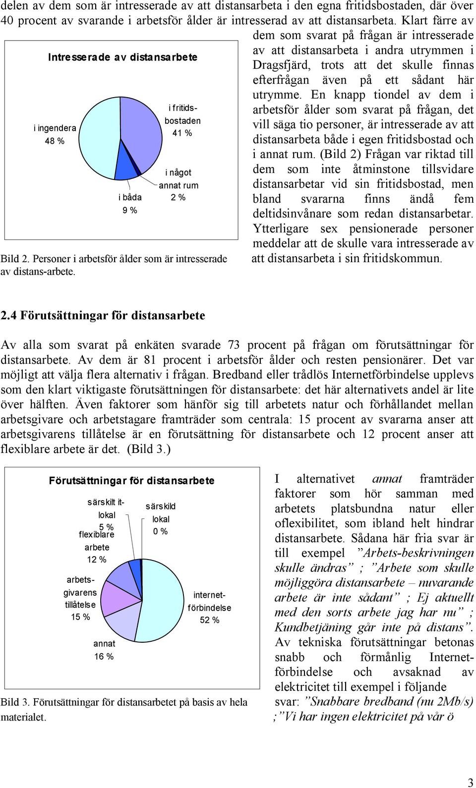 Personer i arbetsför ålder som är intresserade av distans arbete. av att distansarbeta i andra utrymmen i Dragsfjärd, trots att det skulle finnas efterfrågan även på ett sådant här utrymme.