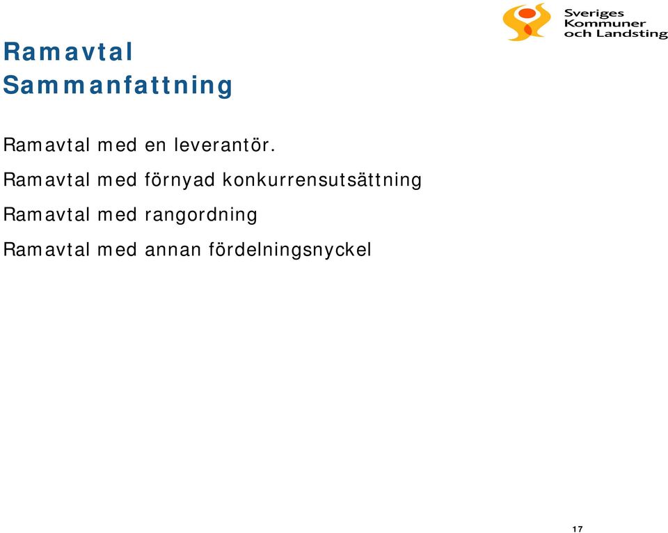 Ramavtal med förnyad