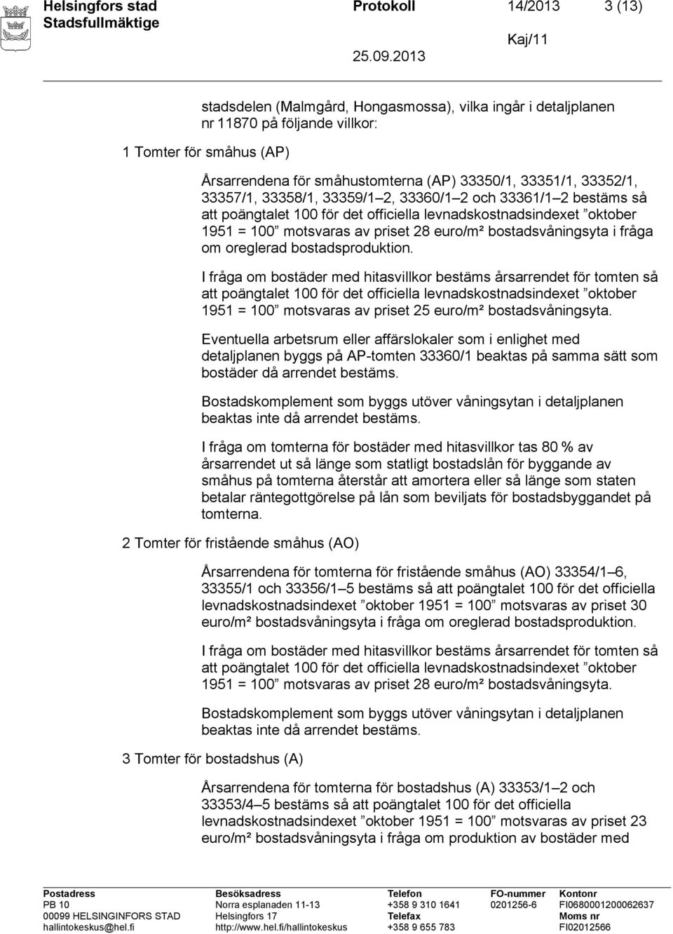 euro/m² bostadsvåningsyta i fråga om oreglerad bostadsproduktion.