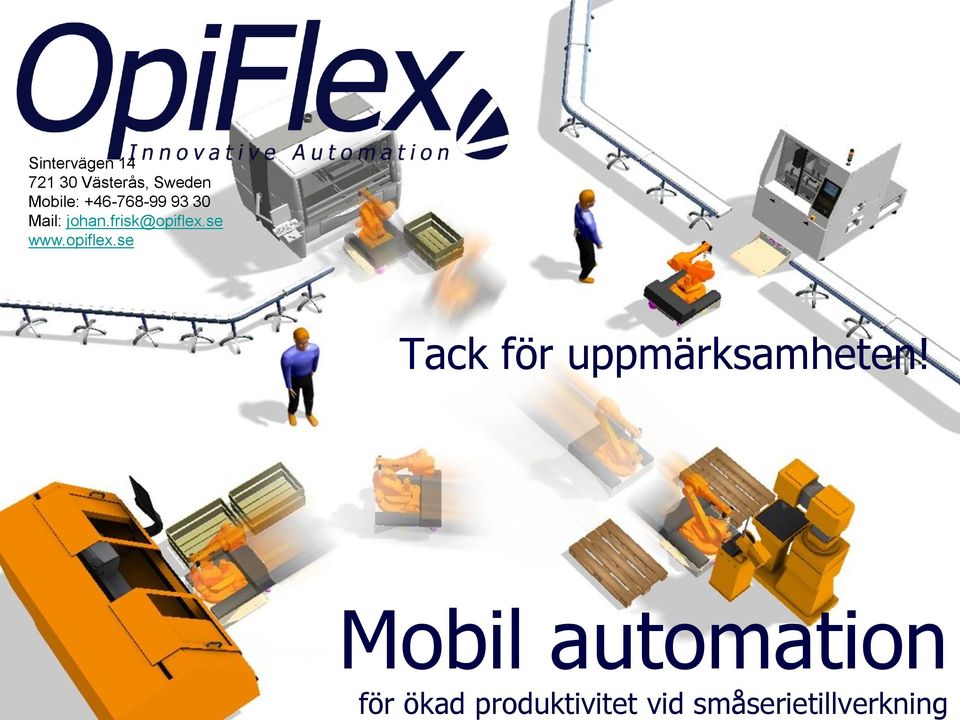 frisk@opiflex.se Tack för uppmärksamheten!