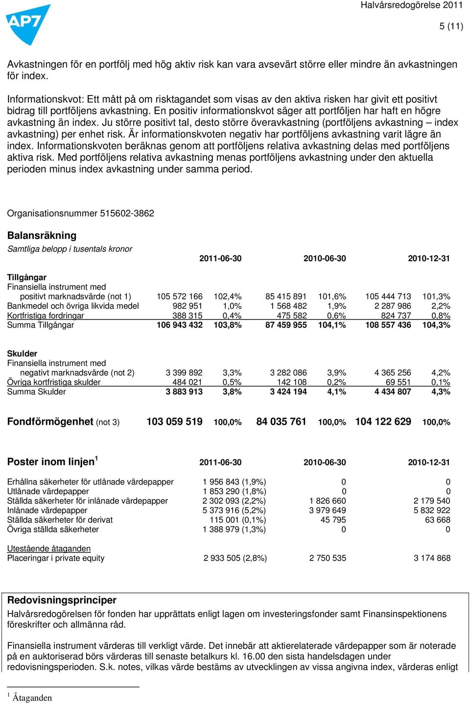 En positiv informationskvot säger att portföljen har haft en högre avkastning än index. Ju större positivt tal, desto större överavkastning (portföljens avkastning index avkastning) per enhet risk.