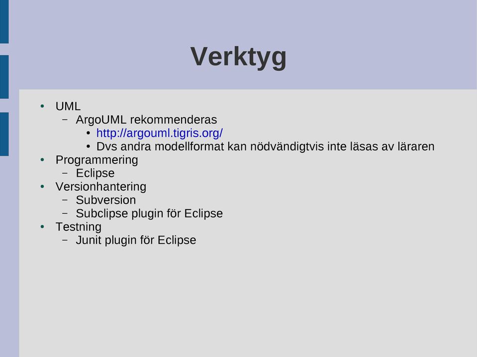 av läraren Programmering Eclipse Versionhantering