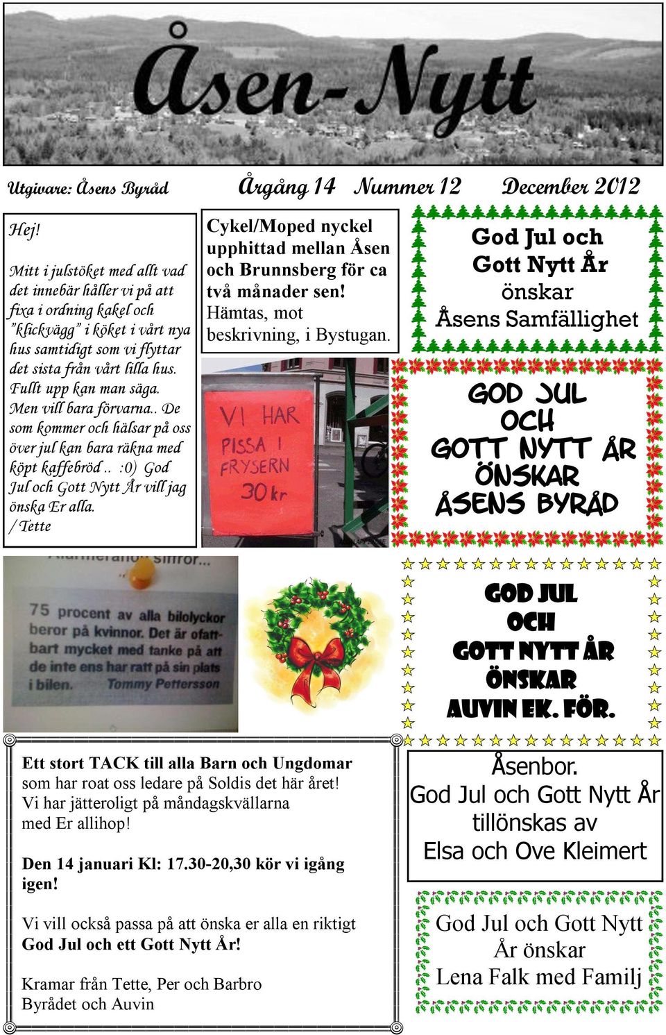 Men vill bara förvarna.. De som kommer och hälsar på oss över jul kan bara räkna med köpt kaffebröd.. :0) God Jul och Gott Nytt År vill jag önska Er alla.