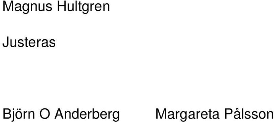 Justeras Björn