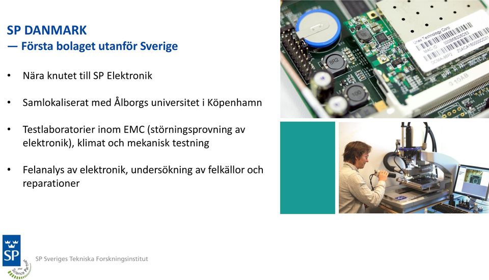 Testlaboratorier inom EMC (störningsprovning av elektronik), klimat