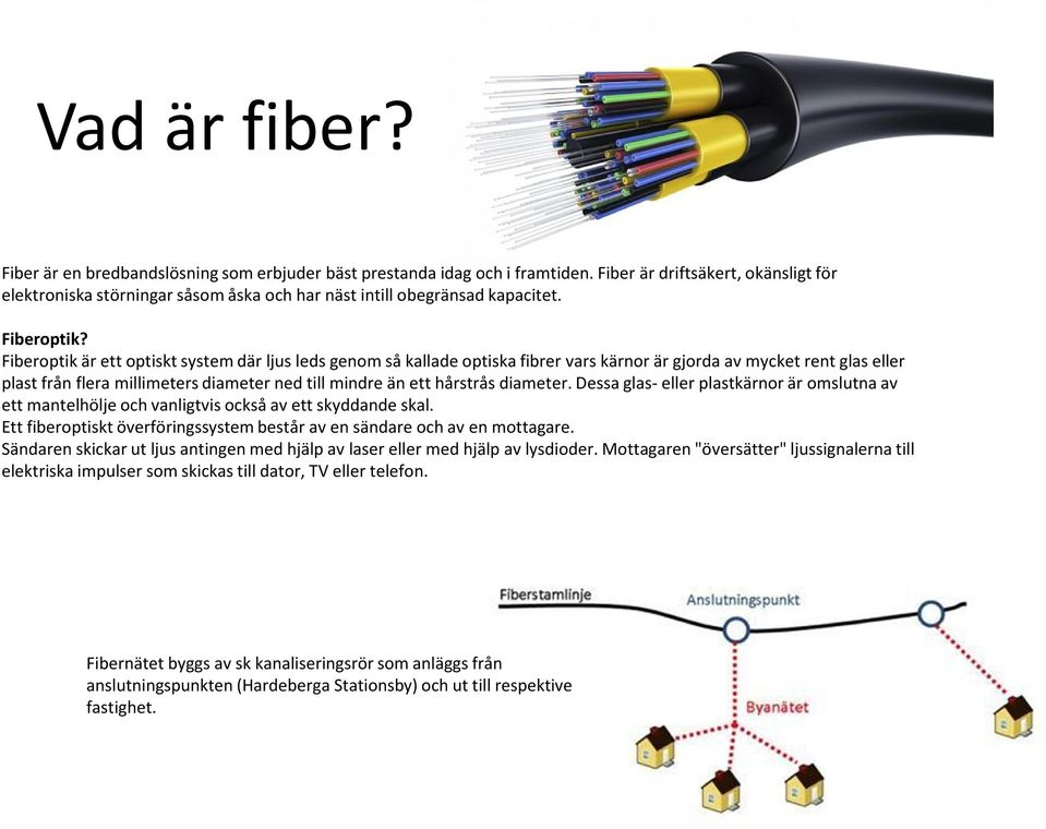 Fiberoptik är ett optiskt system där ljus leds genom så kallade optiska fibrer vars kärnor är gjorda av mycket rent glas eller plast från flera millimeters diameter ned till mindre än ett hårstrås