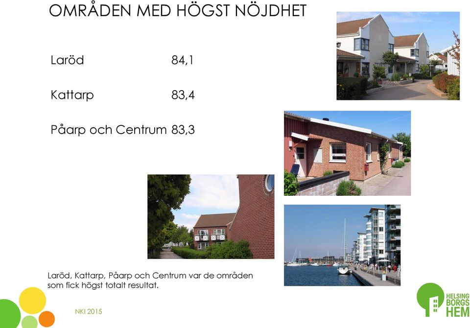 Laröd, Kattarp, Påarp och Centrum var