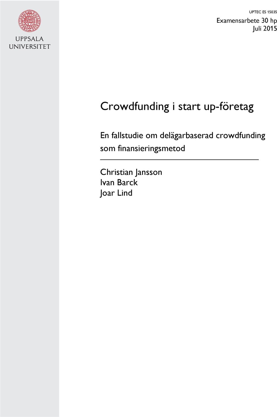 om delägarbaserad crowdfunding som