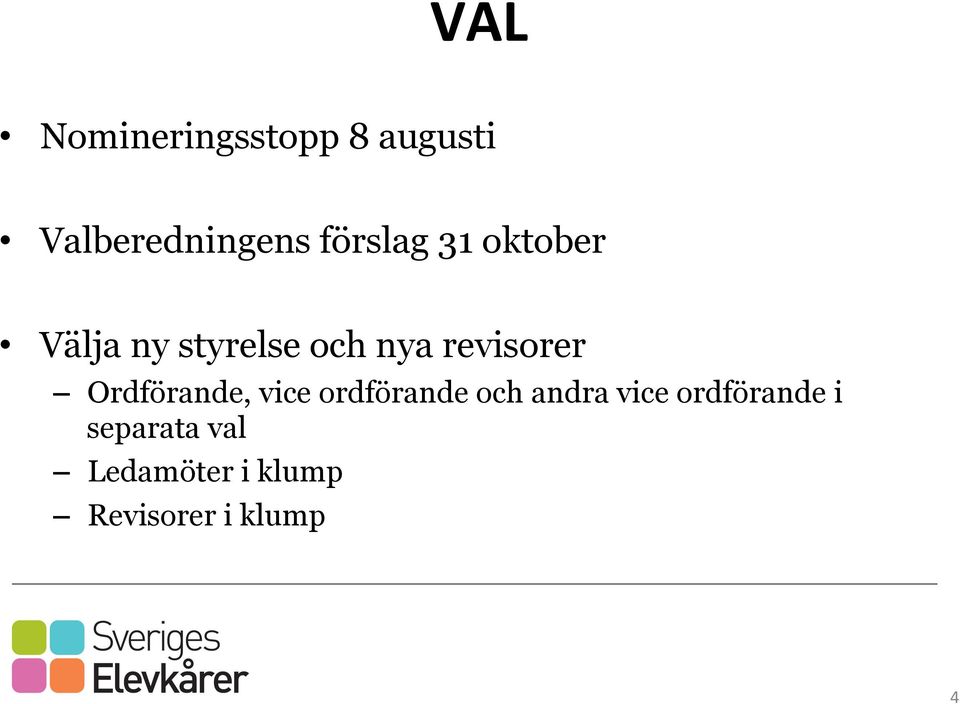 revisorer Ordförande, vice ordförande och andra