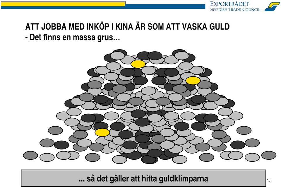 finns en massa grus.