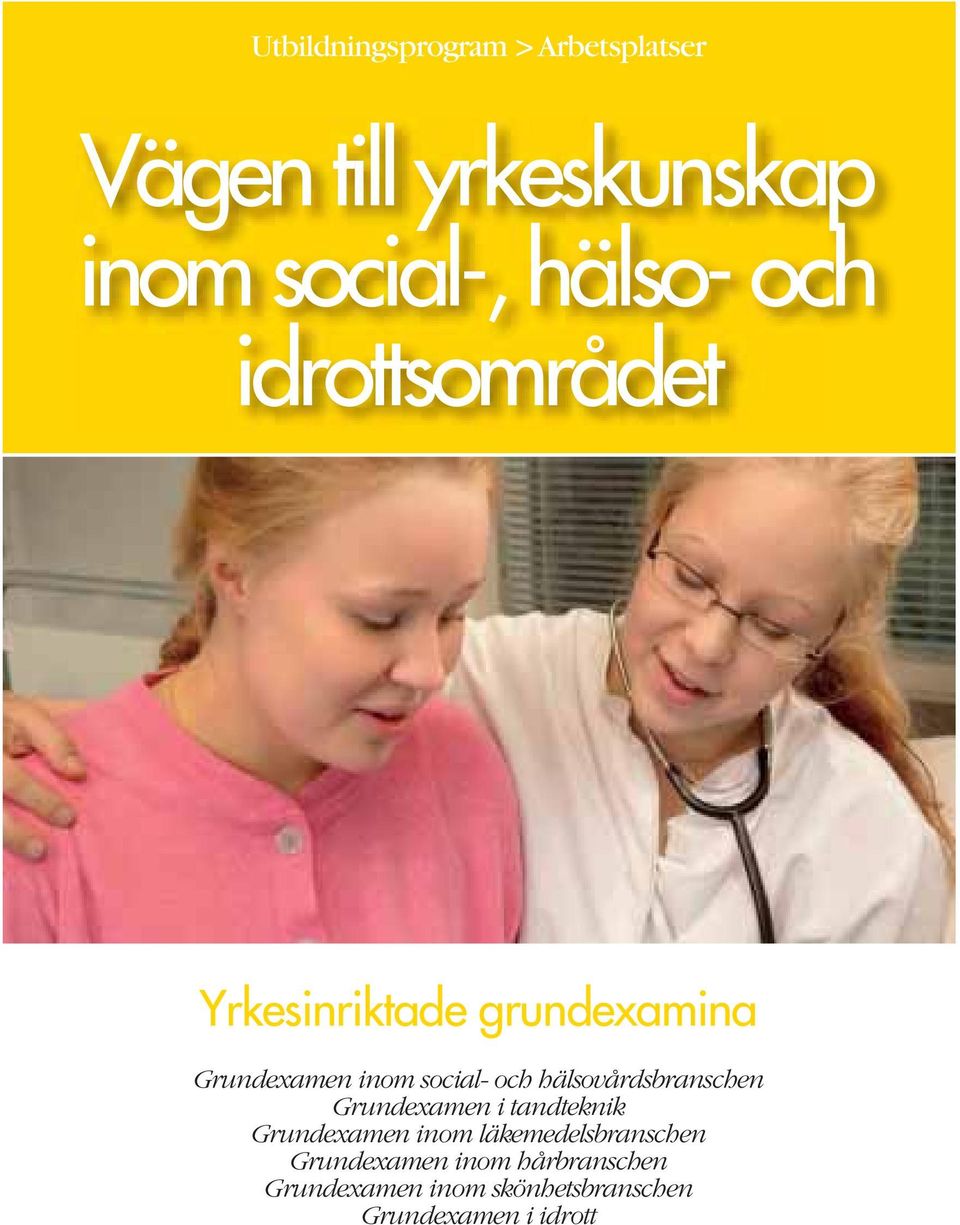 hälsovårdsbranschen Grundexamen i tandteknik Grundexamen inom