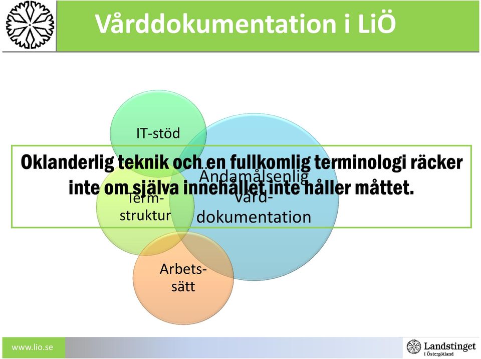 inte om själva innehållet inte håller måttet.