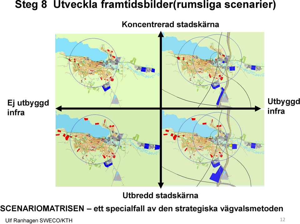 utbyggd infra Utbyggd infra Utbredd stadskärna