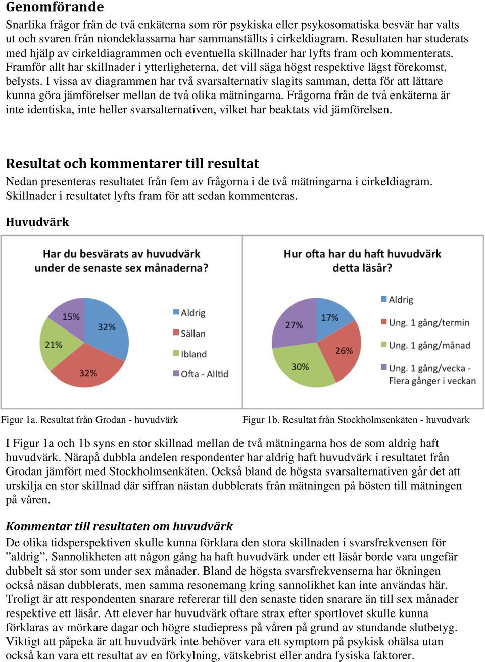 Framför allt har skillnader i ytterligheterna, det vill säga högst respektive lägst förekomst, belysts.