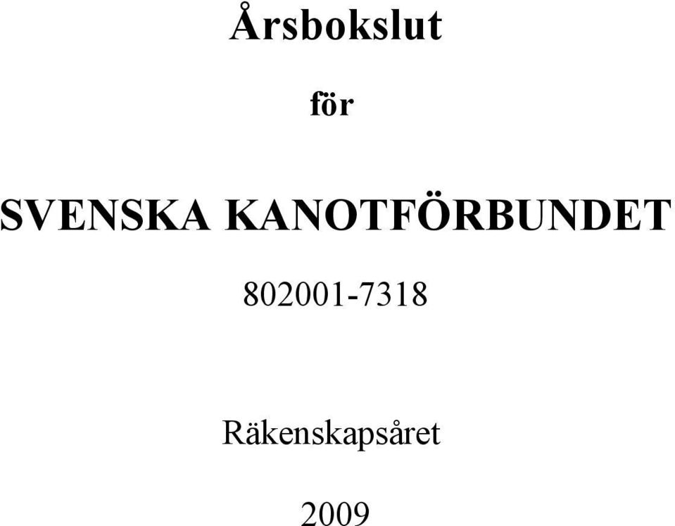 KANOTFÖRBUNDET