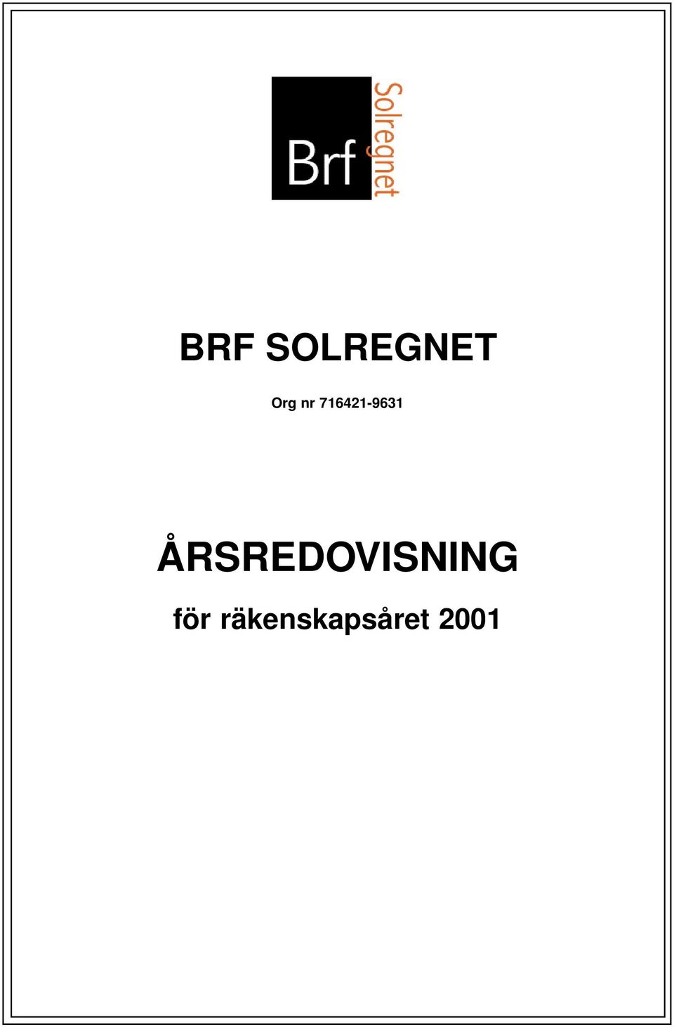 ÅRSREDOVISNING