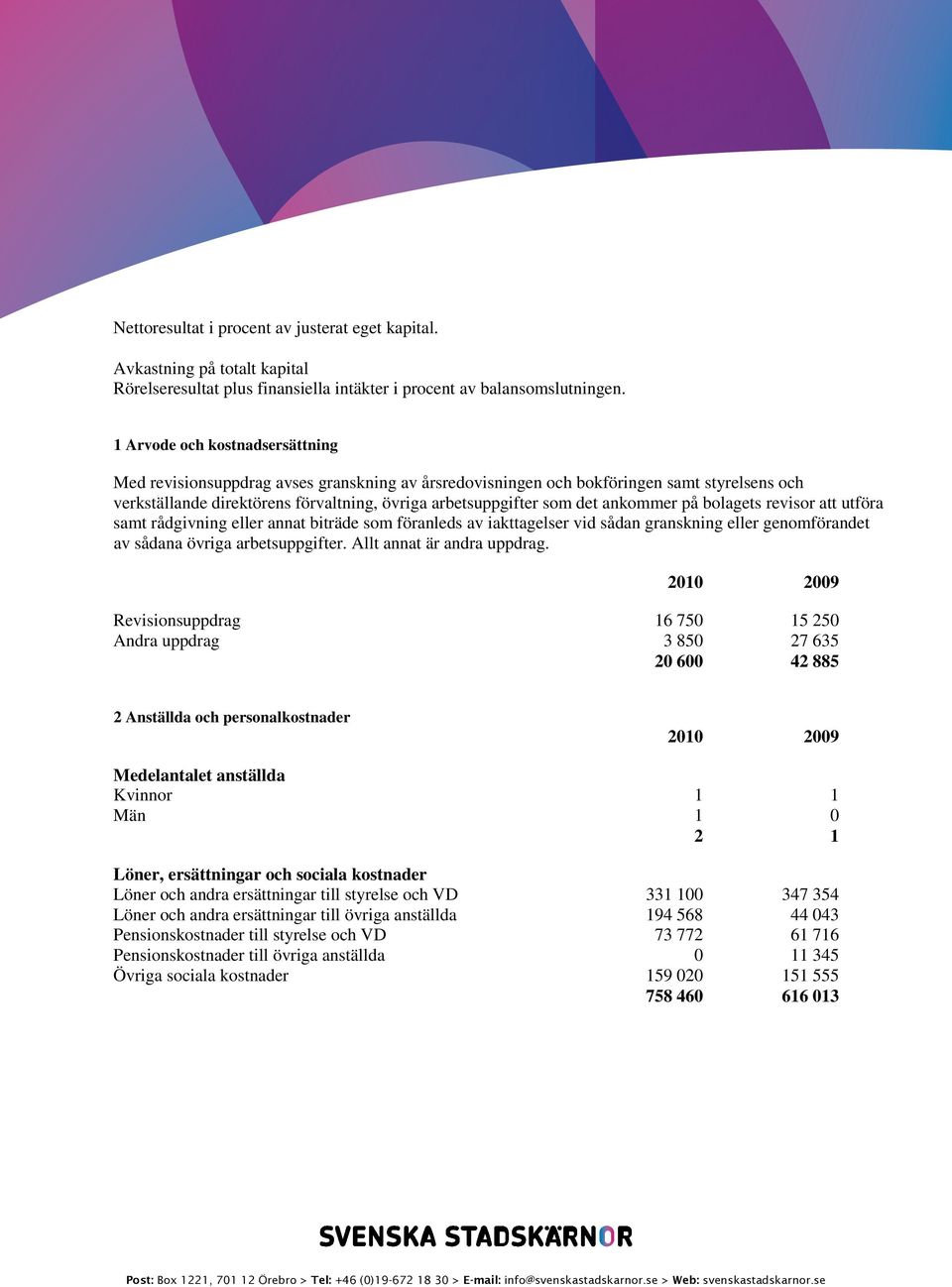 ankommer på bolagets revisor att utföra samt rådgivning eller annat biträde som föranleds av iakttagelser vid sådan granskning eller genomförandet av sådana övriga arbetsuppgifter.