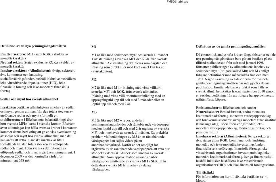 kommuner och landsting, socialförsäkringsfonder, hushåll inklusive hushållens icke-vinstdrivande organisationer (HIO), ickefinansiella företag och icke-monetära finansiella företag.