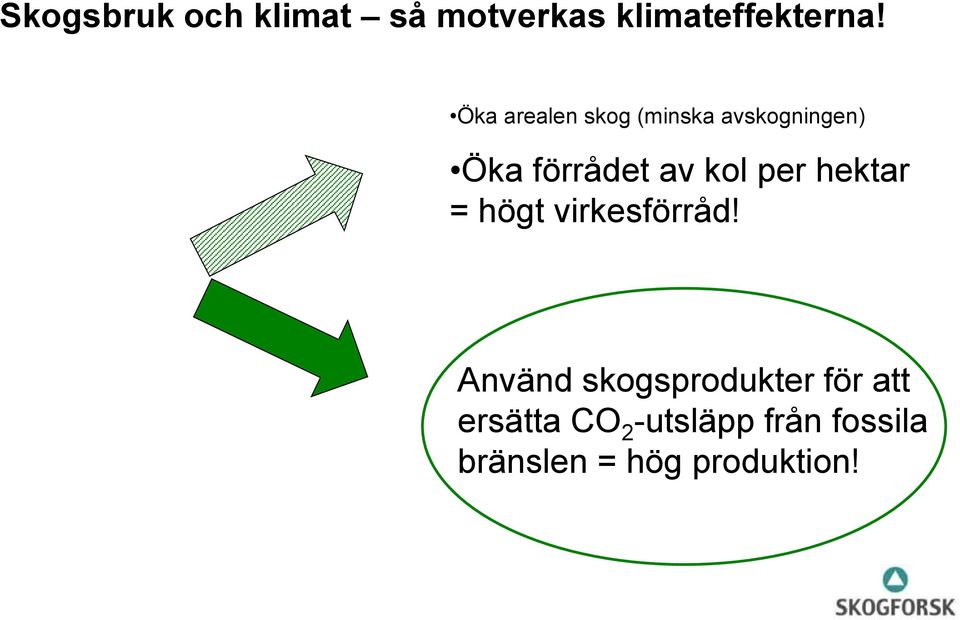 per hektar = högt virkesförråd!