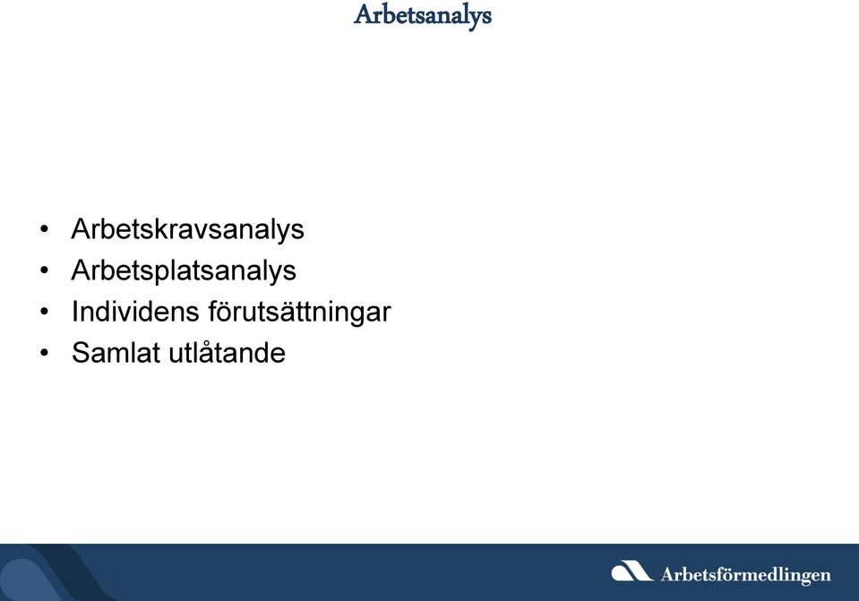 Arbetsplatsanalys