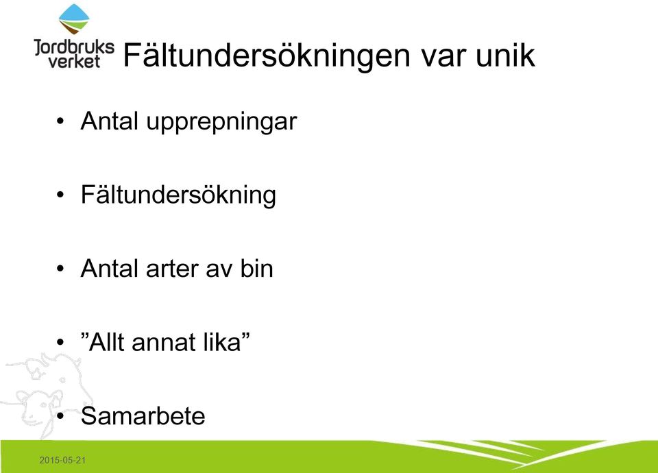 Fältundersökning Antal