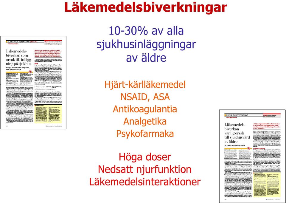 NSAID, ASA Antikoagulantia Analgetika