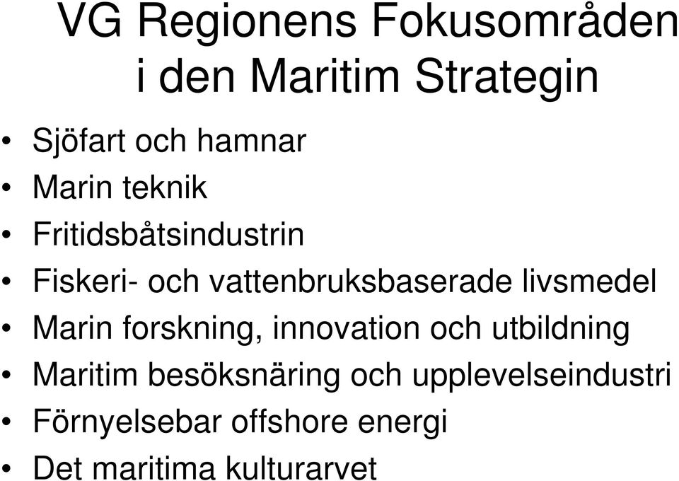 livsmedel Marin forskning, innovation och utbildning Maritim