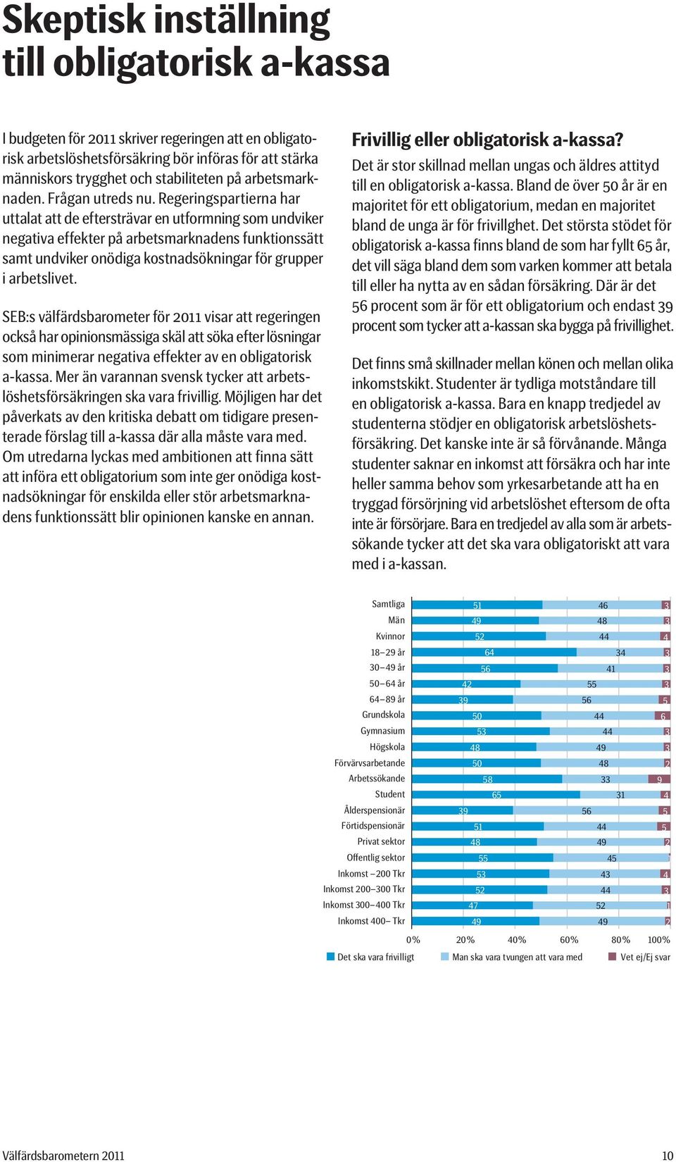 Regeringspartierna har uttalat att de eftersträvar en utformning som undviker negativa effekter på arbetsmarknadens funktionssätt samt undviker onödiga kostnadsökningar för grupper i arbetslivet.