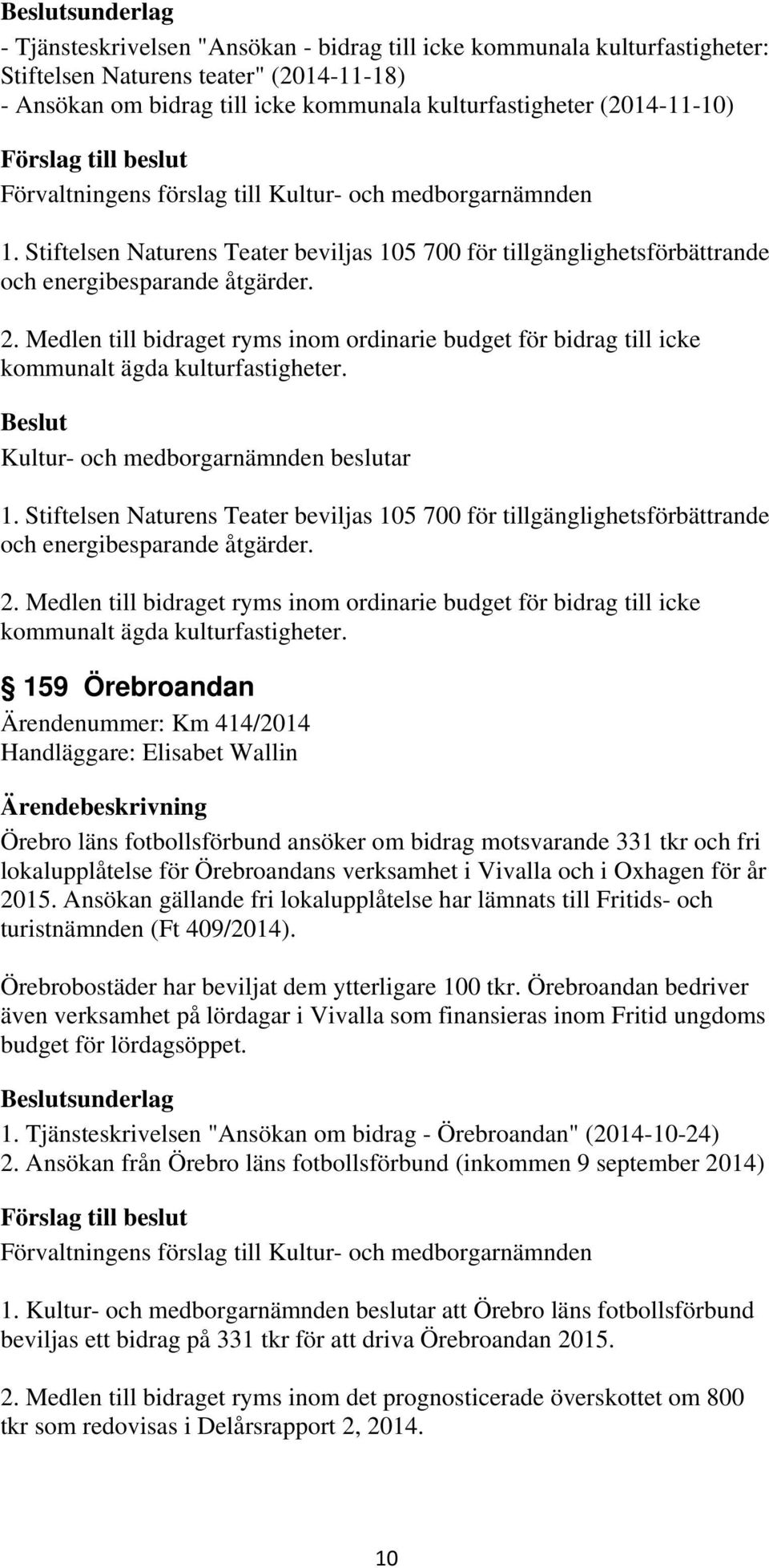 Medlen till bidraget ryms inom ordinarie budget för bidrag till icke kommunalt ägda kulturfastigheter.