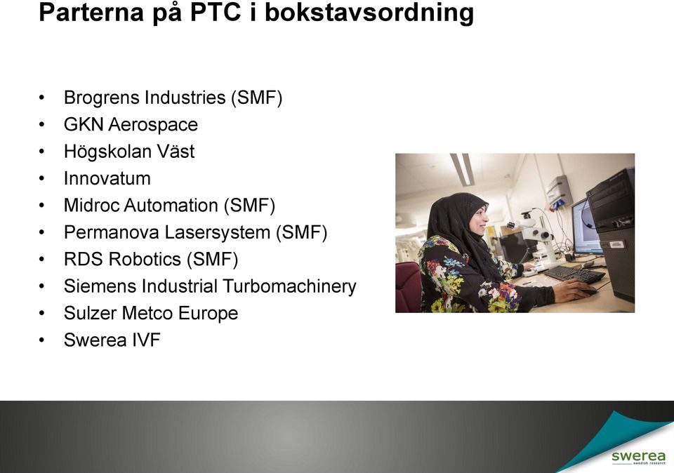 Automation (SMF) Permanova Lasersystem (SMF) RDS Robotics