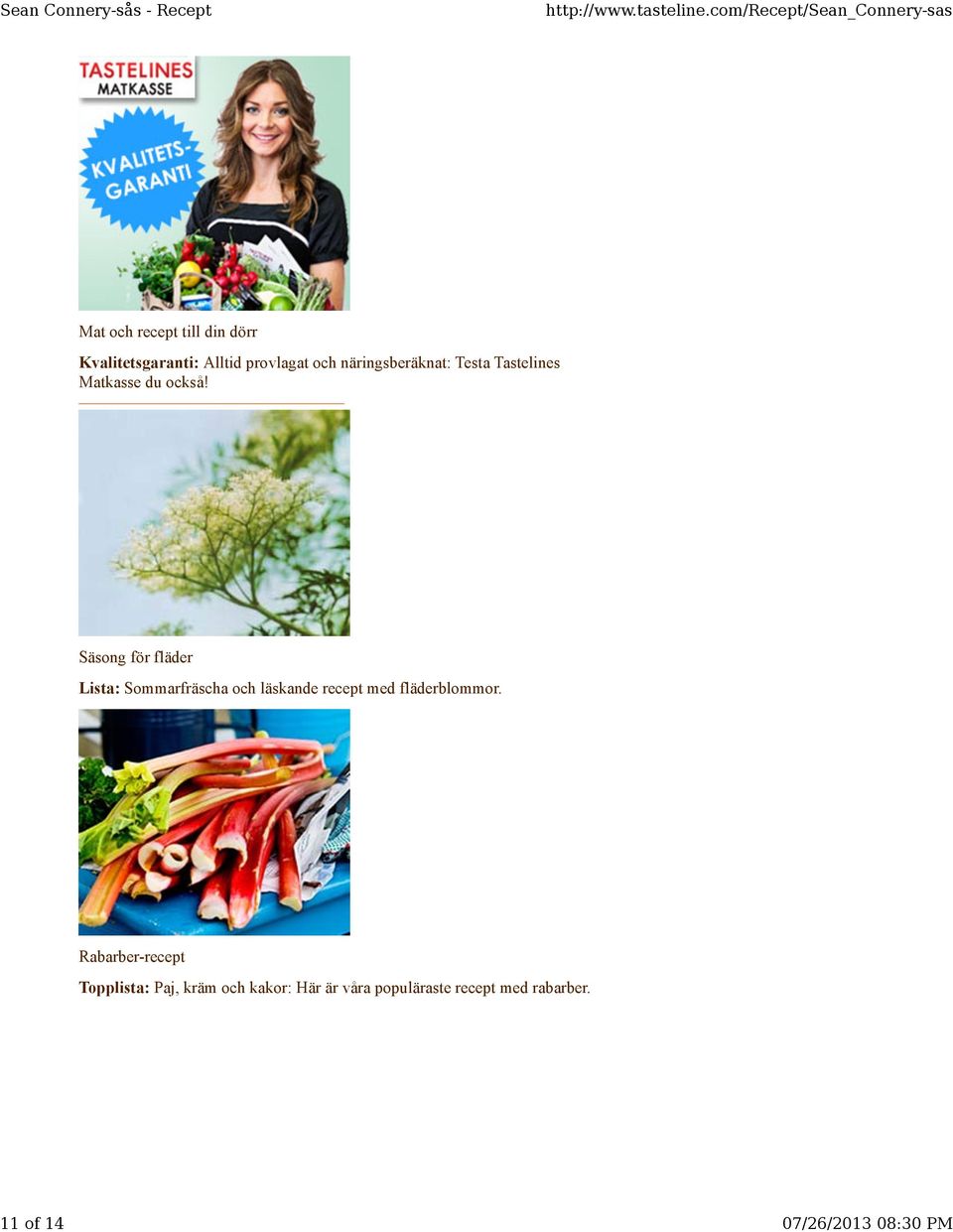 Säsong för fläder Lista: Sommarfräscha och läskande recept med fläderblommor.