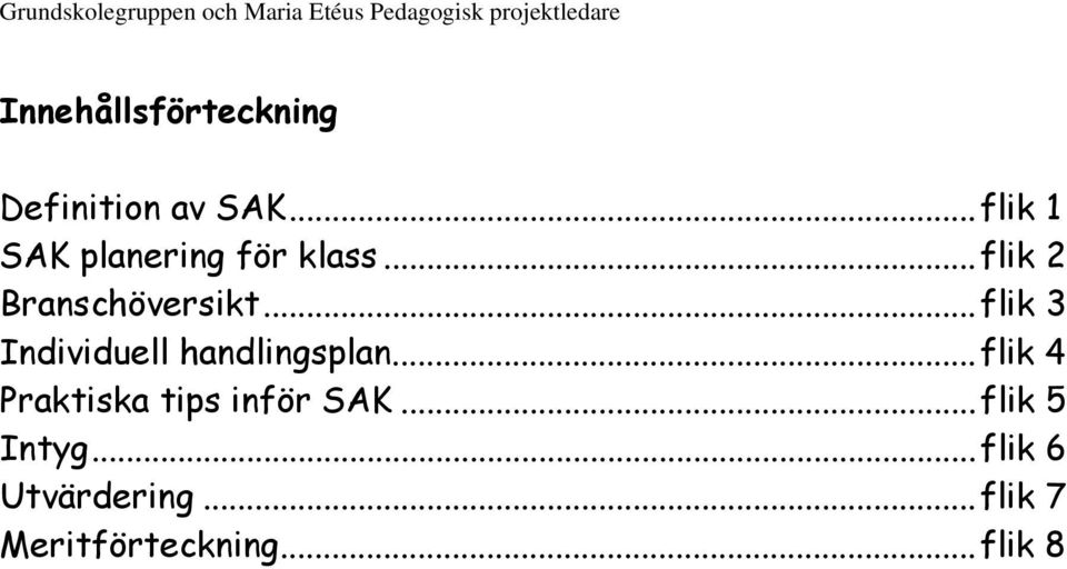 ..flik 3 Individuell handlingsplan.