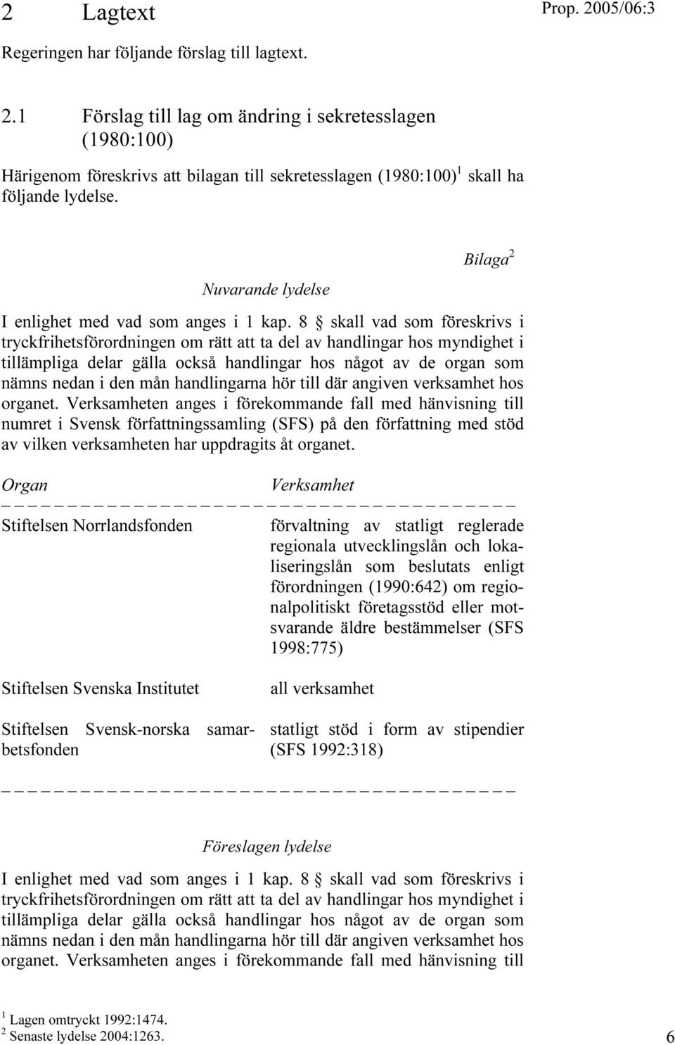 Nuvarande lydelse Bilaga 2 I enlighet med vad som anges i 1 kap.