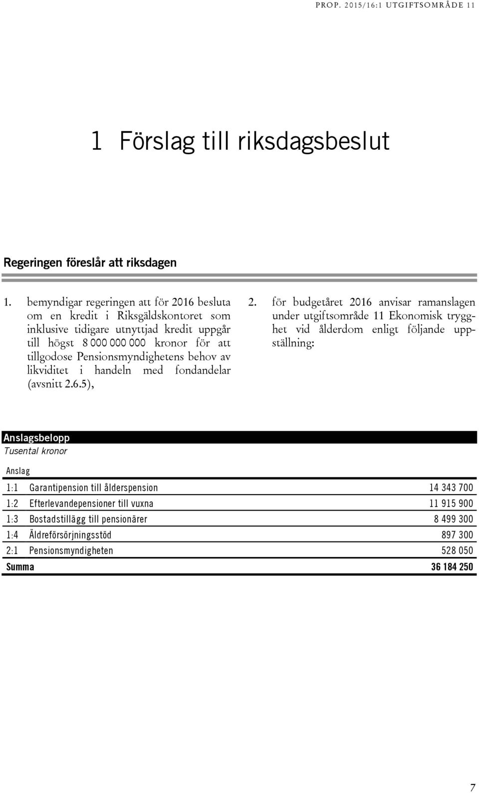 Pensionsmyndighetens behov av likviditet i handeln med fondandelar (avsnitt 2.6.5), 2.