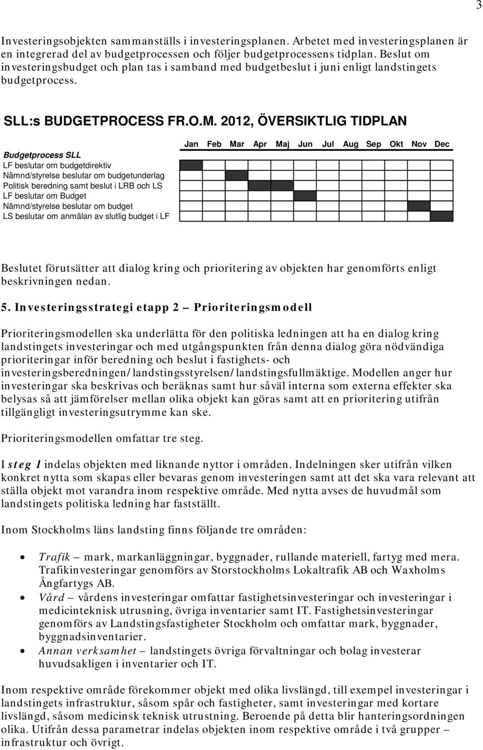 2012, ÖVERSIKTLIG TIDPLAN Budgetprocess SLL LF beslutar om budgetdirektiv Nämnd/styrelse beslutar om budgetunderlag Politisk beredning samt beslut i LRB och LS LF beslutar om Budget Nämnd/styrelse